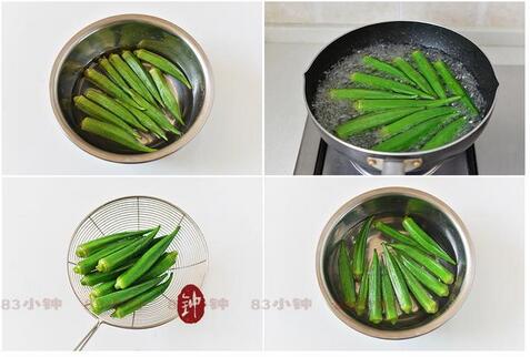 春节菜谱简单好做的菜白灼秋葵的做法大全